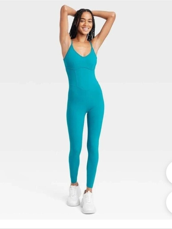 JoyLab Pants - JoyLab Royal Blue Spaghetti Strap Jumpsuit Size Large